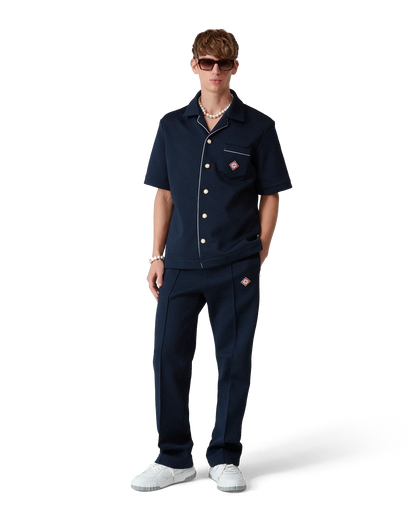 Jacquard Monogram Short Sleeve Shirt