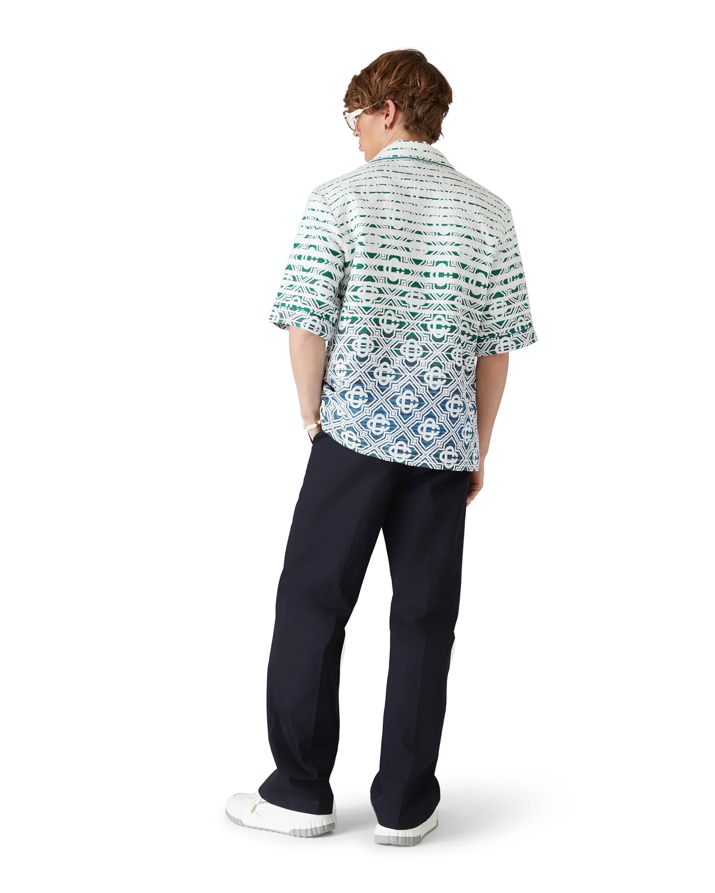 Monogram Gradient Towelling Short Sleeve Shirt
