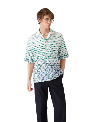 Monogram Gradient Towelling Short Sleeve Shirt