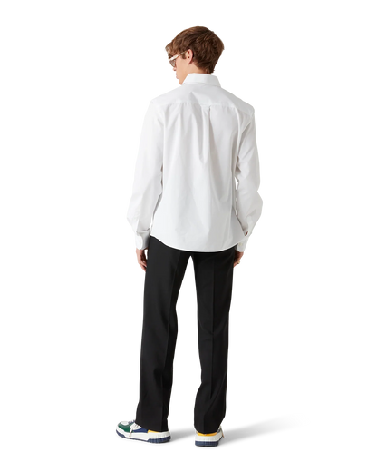 Embroidered Orange Oxford Shirt
