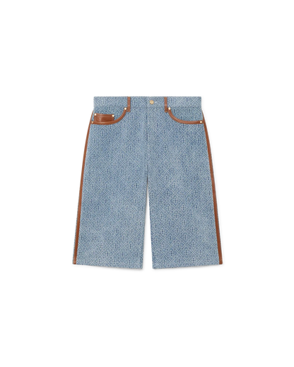 Monogram Jean Shorts