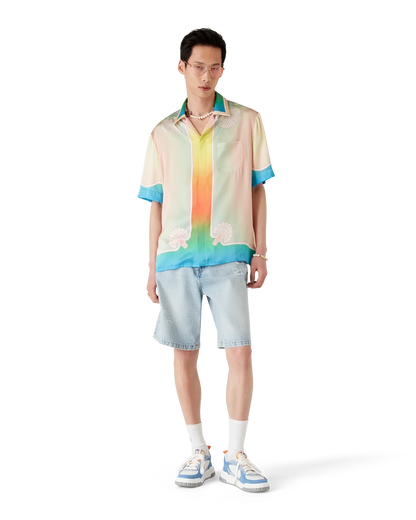 Lucid Dreams Short Sleeve Silk Shirt