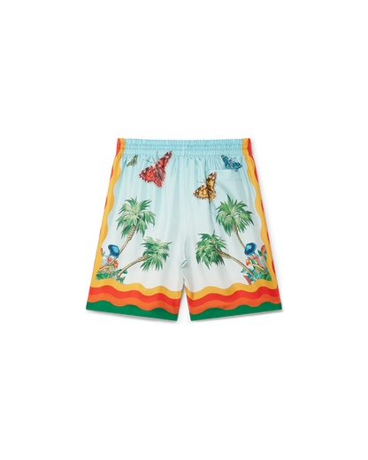 Palm Springs Tennis Club Silk Shorts