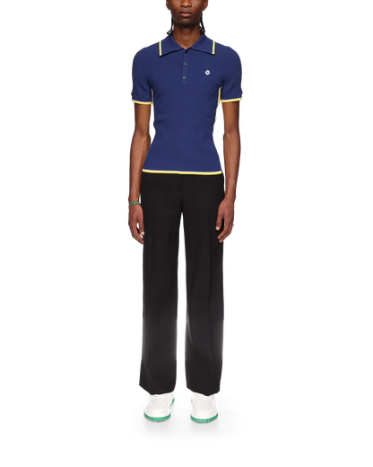 Rib Polo Shirt