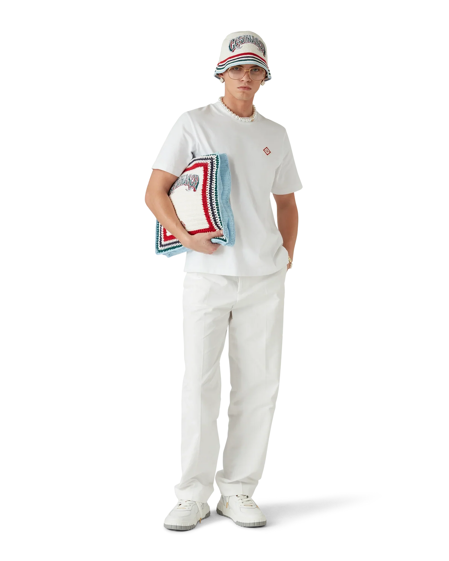 White Diamond Logo Short Sleeve T-Shirt