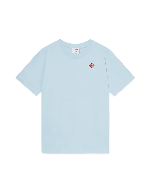 Light Blue Diamond Logo Short Sleeve T-Shirt