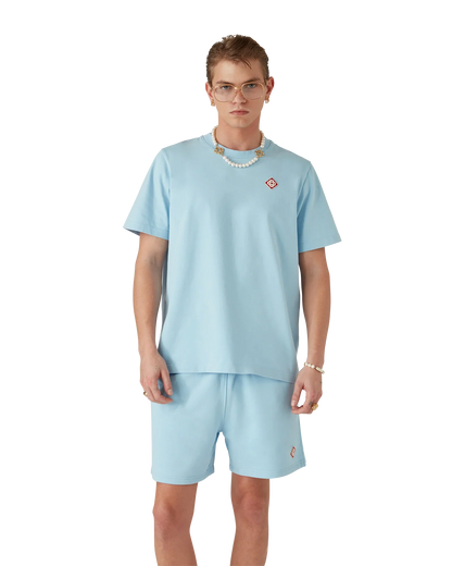 Light Blue Diamond Logo Short Sleeve T-Shirt