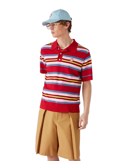 Stripe Oversized Polo Shirt