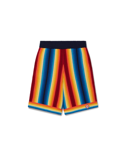 Gradient Stripe Towelling Shorts