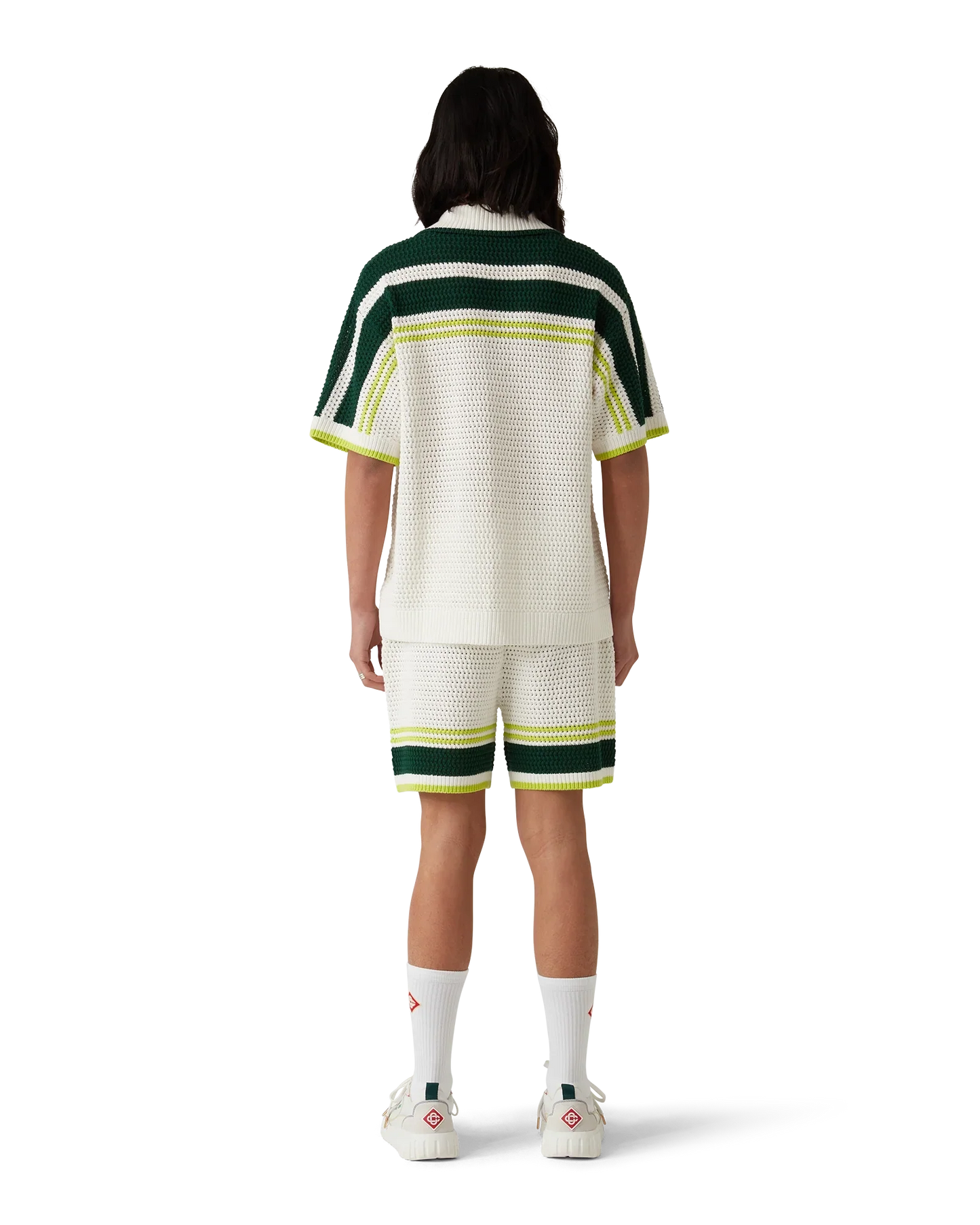 Tennis Short Sleeve Crochet Shirt