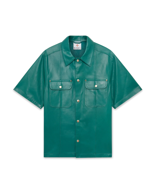 Leather Short Sleeve Shirt