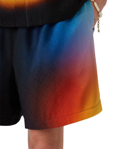 Gradient Silk Shorts