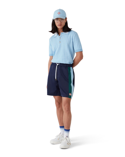 Pinstripe Laurel Track Shorts