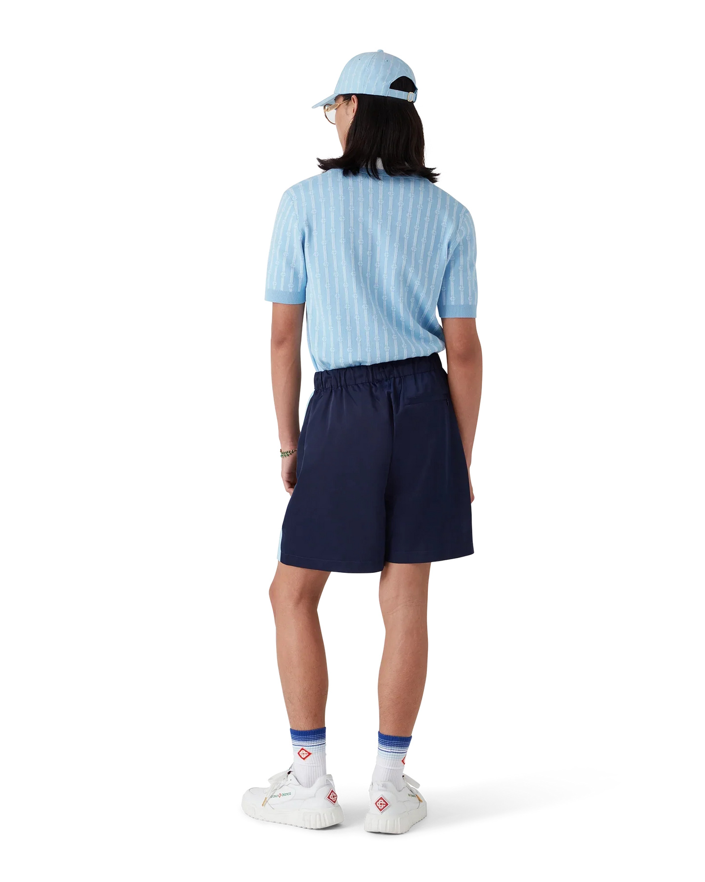 Pinstripe Laurel Track Shorts