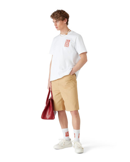 Cotton Pleated Shorts