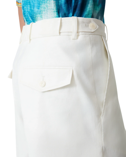Linen Pleated Shorts