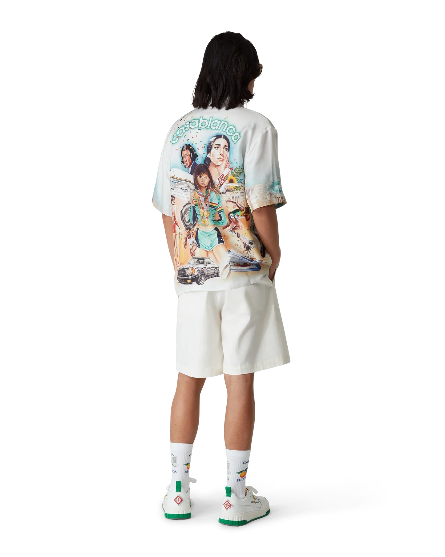 Celebration Du Sport Short Sleeve Silk Shirt