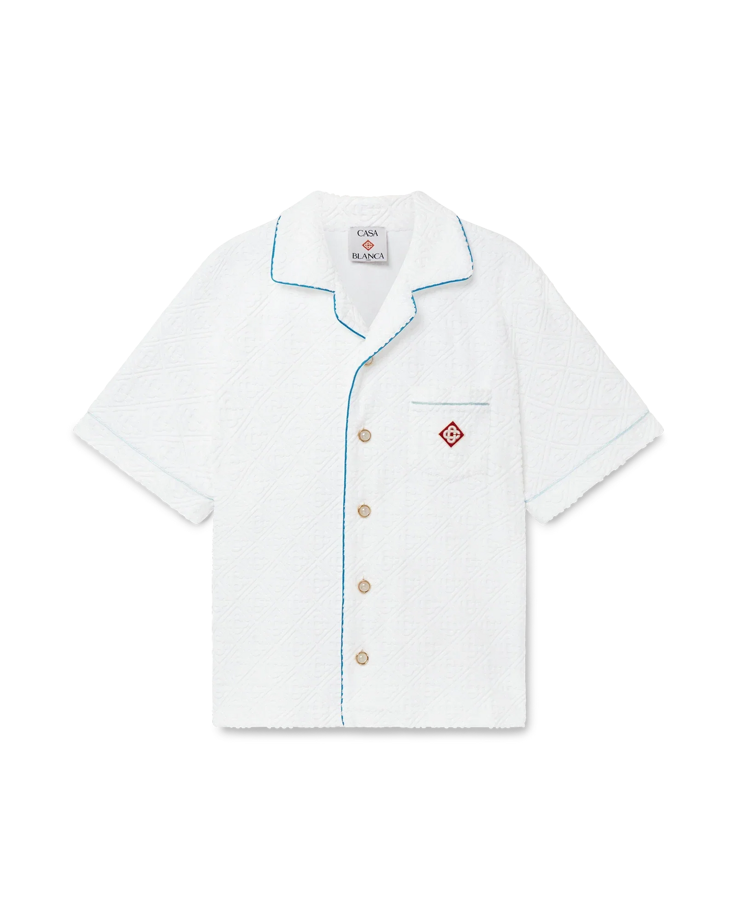 Monogram Short Sleeve Towelling Shirt