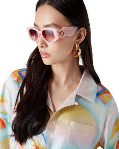 Psychedelic Nirvana Long Sleeve Silk Shirt