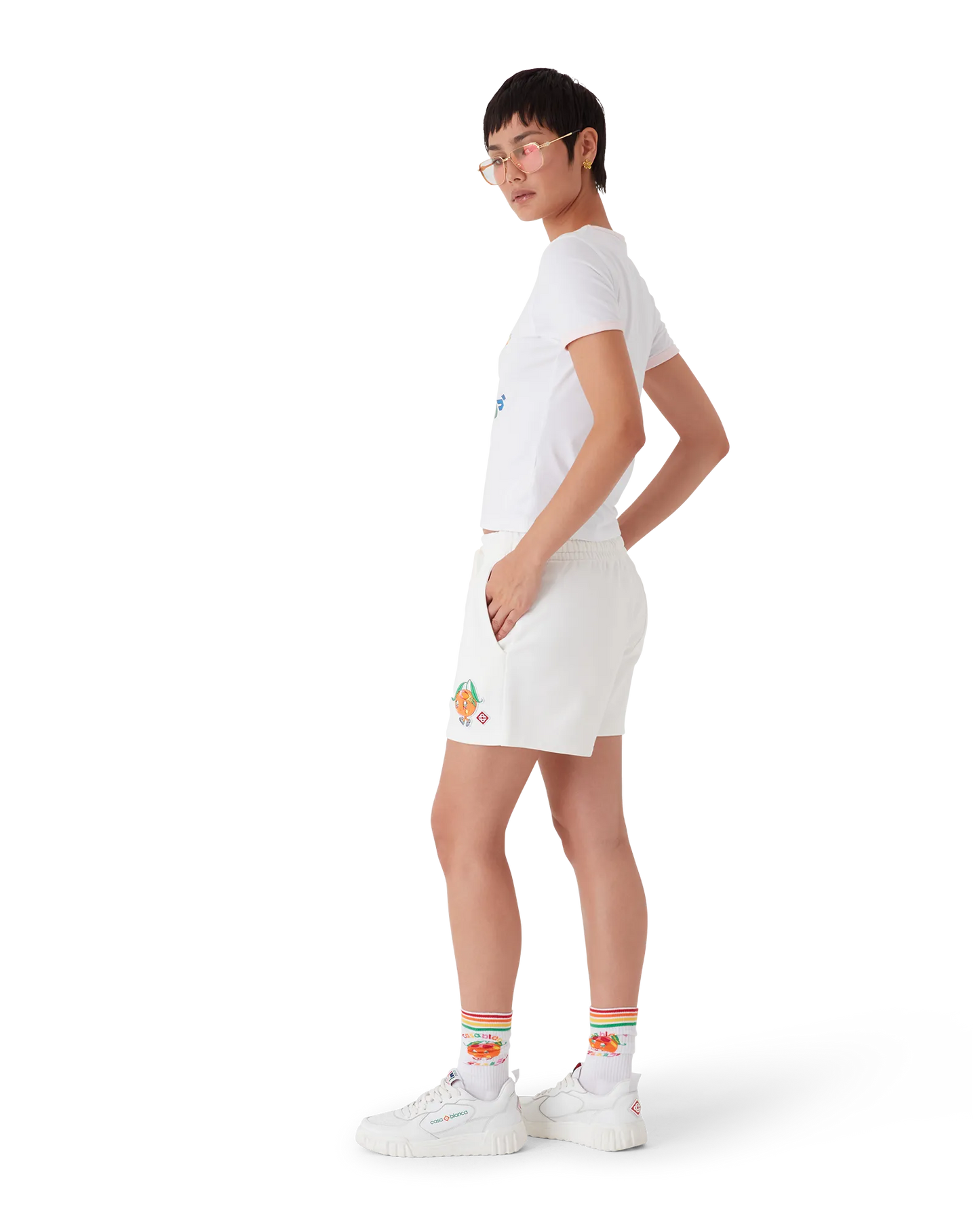 Orange Mascot Sweatshorts