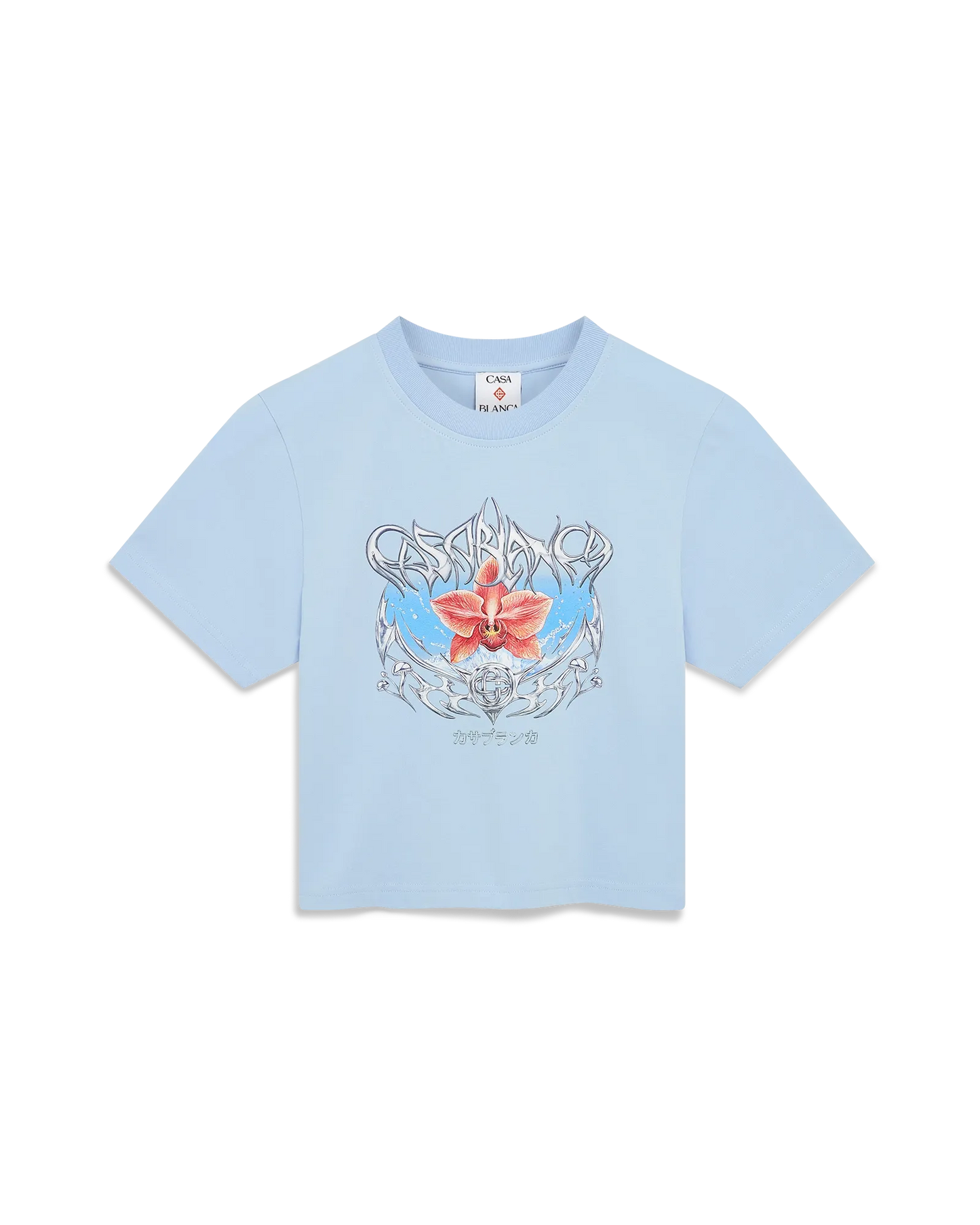 Blades Cropped Short Sleeve T-Shirt