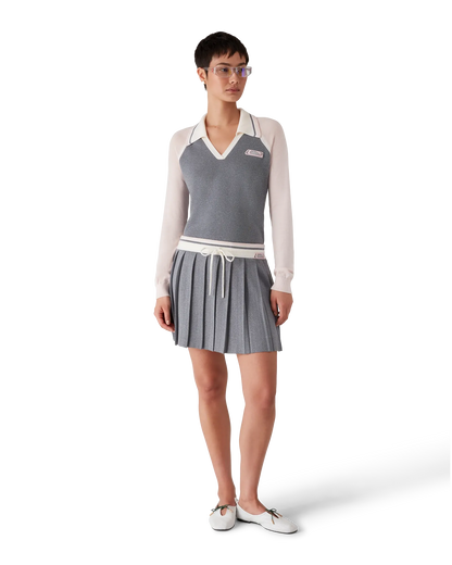 Merino Tennis Long Sleeve Polo