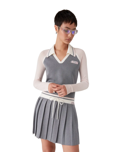 Merino Tennis Long Sleeve Polo
