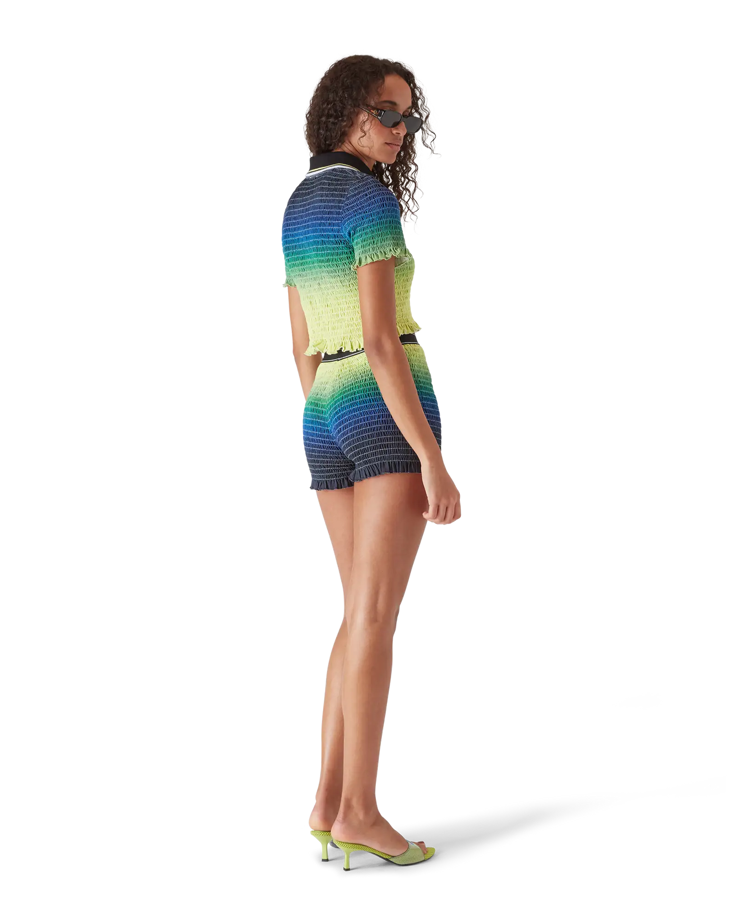 Gradient Short Sleeve Polo Shirt