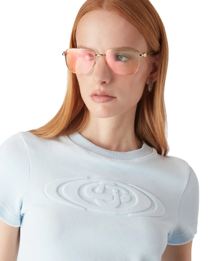 Womens Velour Short Sleeve T-Shirt