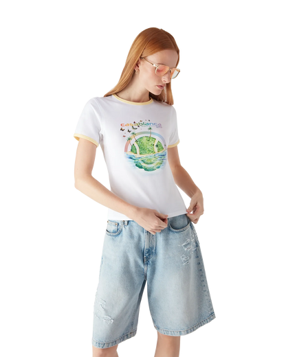 Beyond Destiny Longline Ringer Short Sleeve Tee
