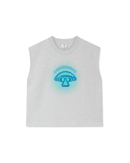 Airbrush Mushroom Sleeveless T-shirt