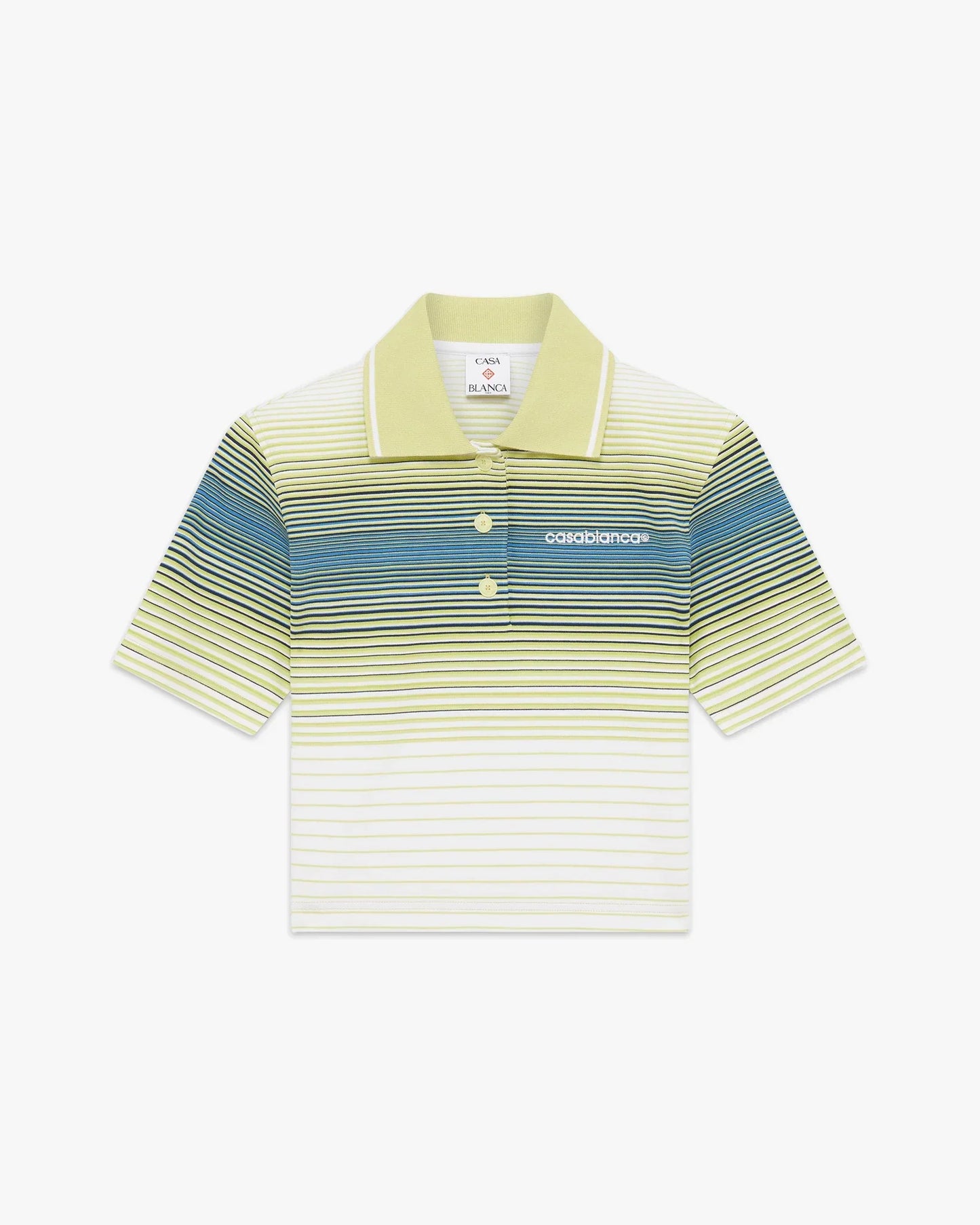 Bourgeois Striped Short Sleeve Polo Shirt