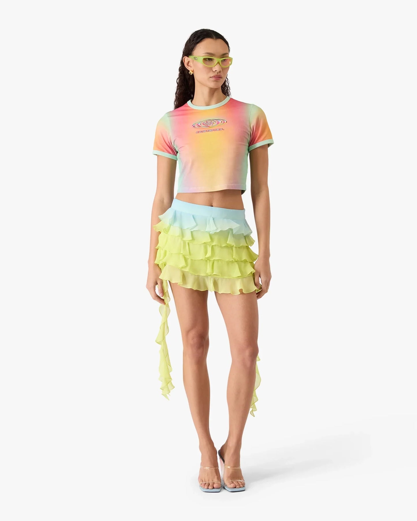 Glass Gradient Printed Baby Short Sleeve T-Shirt