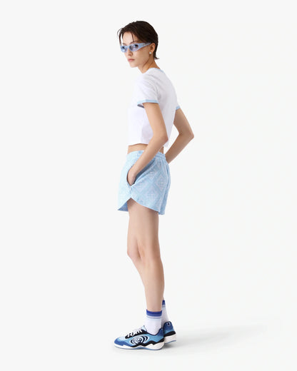Tennis Landscape Ringer Baby Short Sleeve T-Shirt