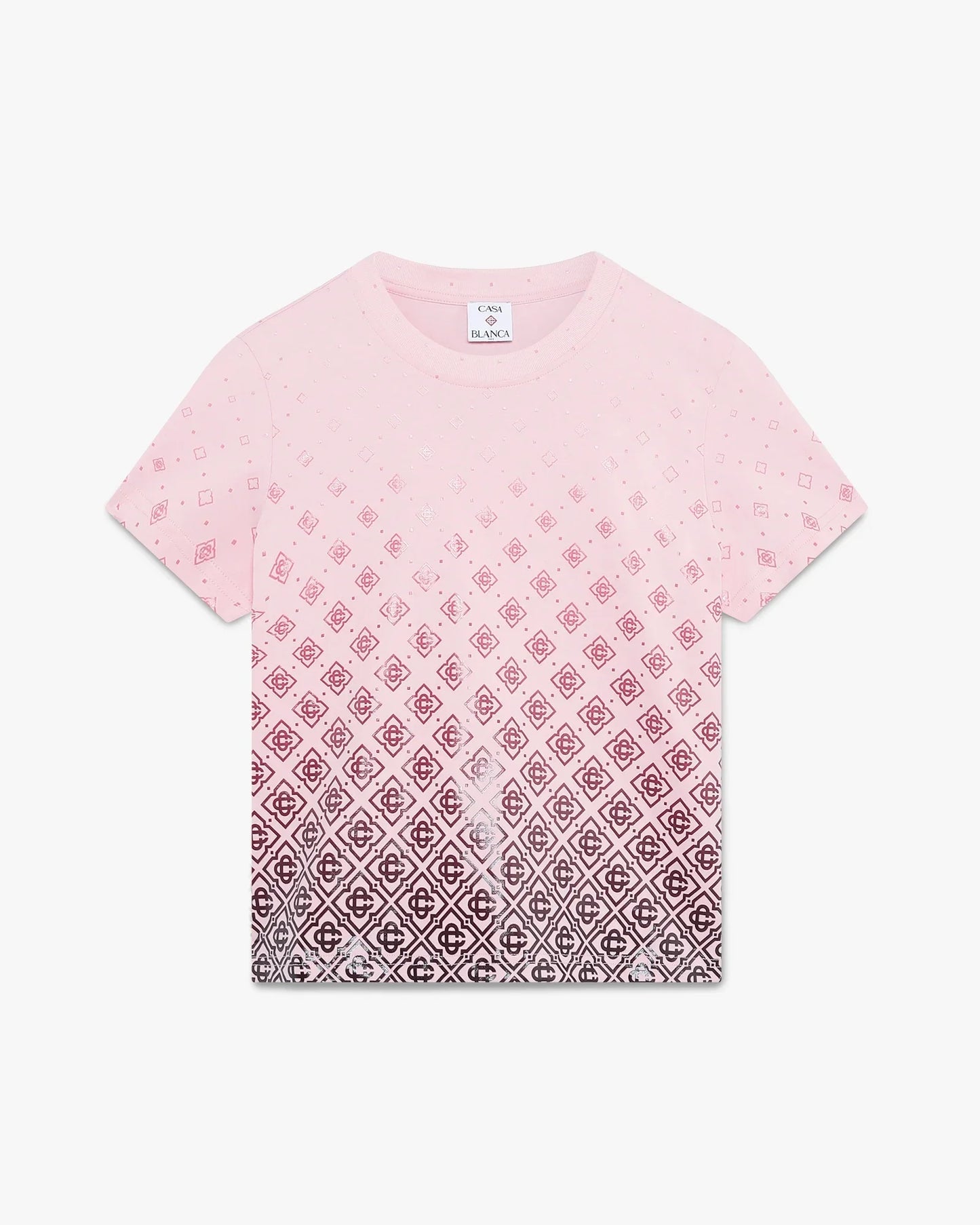 Aubergine Gradient Monogram Short Sleeve T-Shirt