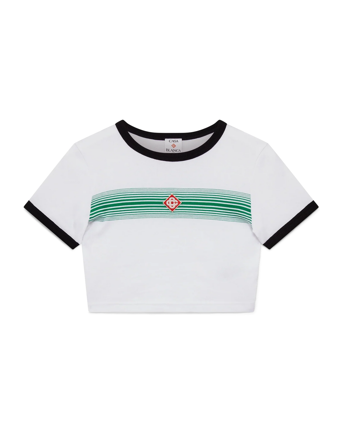 Gradient Stripe Ringer Short Sleeve T-Shirt