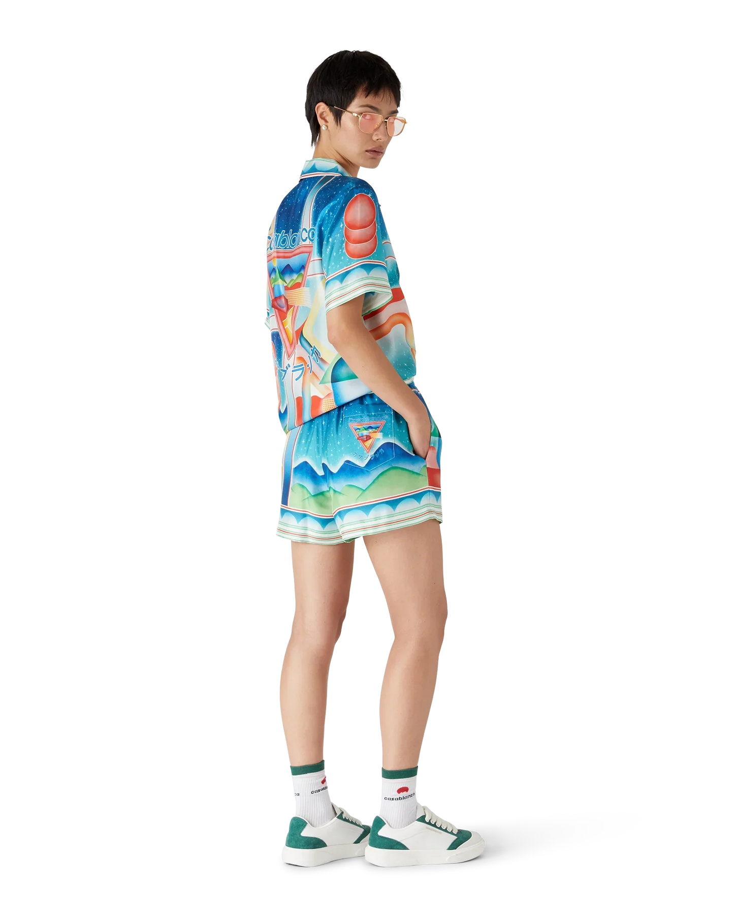 Galaxy Court Silk Shorts
