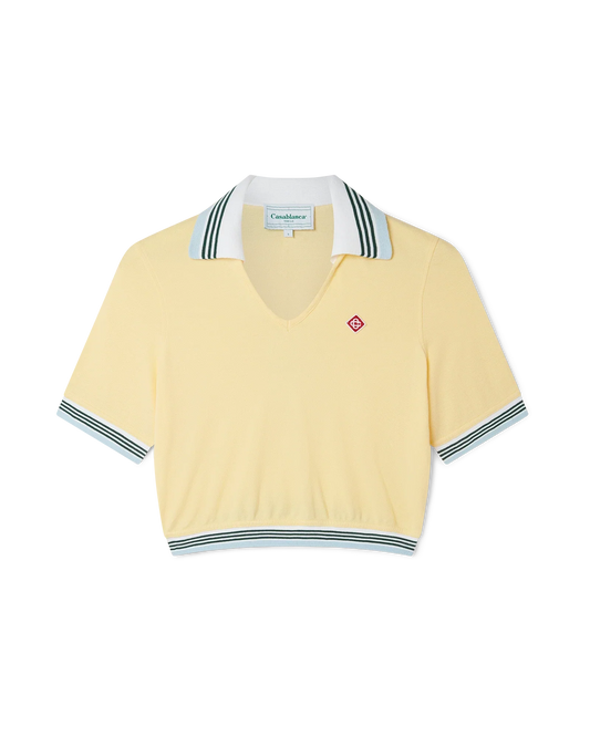 Cropped Pique Polo