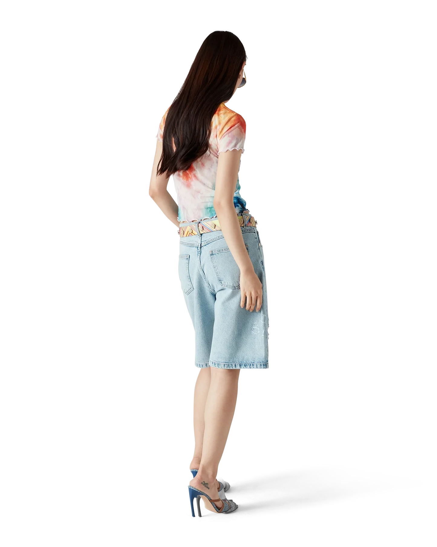 Surf Trip Tie Dye Mesh Short Sleeve T-Shirt